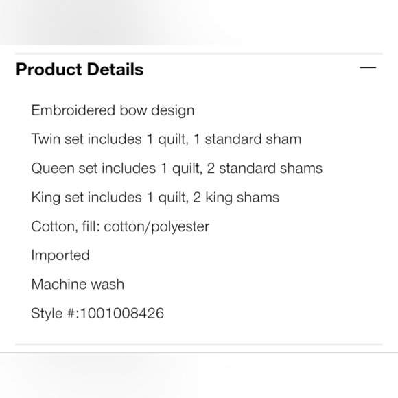 SHABBY CHIC Bow Quilt Peach Multi Twin Set - Picture 3 of 3